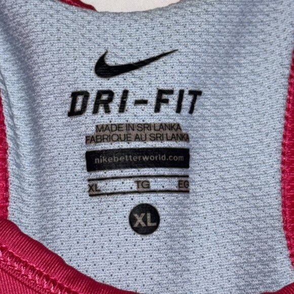 Nike Dri-Fit Womens XL Pink Racerback Sports Bra - Picture 2 of 6